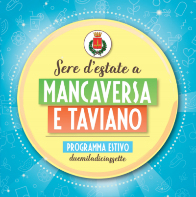 Programma completo SERE D'ESTATE A MANCAVERSA E TAVIANO 2017