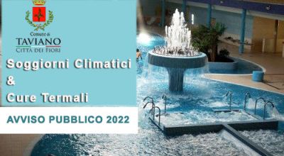 SOGGIORNI CLIMATICI E CURE TERMALI 2022 - DOMANDE DI PARTECIPAZIONE ENTRO IL ...