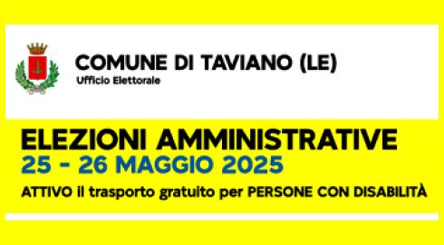 Amministrative 2025 - Servizio Trasporto Persone con Disabilità