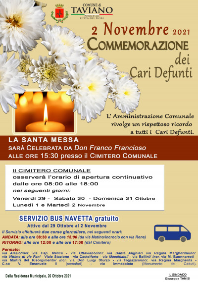 Commemorazione dei Cari Defunti 2021