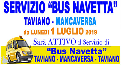 SERVIZIO BUS NAVETTA - Periodo Estivo 2019