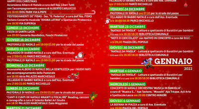 PROGRAMMA EVENTI - NATALE A TAVIANO 2021