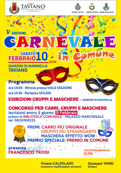 Carnevale in Comune - 10 Febbraio 2024