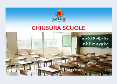 AVVISO CHIUSURA SCUOLE