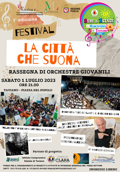 FESTIVAL LA CITTA' CHE SUONA - Rassegna di Orchestre Giovanili