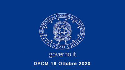 Emergenza Coronavirus - DPCM del 18 Ottobre 2020