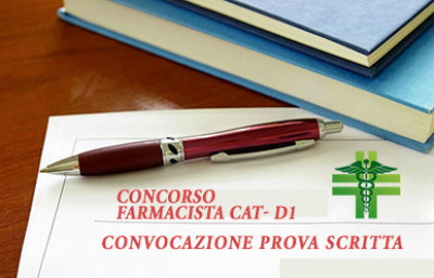 Concorso Farmacista: Avviso Convocazione  Prova Scritta