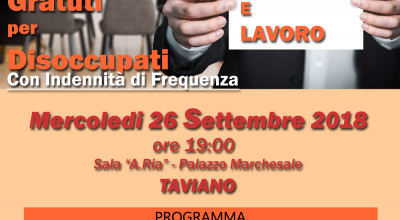 Presentazione Bando Regionale MI FORMO E LAVORO