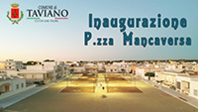 INAUGURAZIONE PIAZZA MANCAVERSA - MARINA DI MANCAVERSA