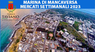 Mercati Settimanali nella Marina di Mancaversa - Stagione Estiva 2023