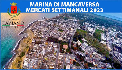 Mercati Settimanali nella Marina di Mancaversa - Stagione Estiva 2023