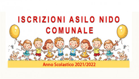 Avviso Asilo Nido Comunale - Iscrizioni A.S. 2021/2022