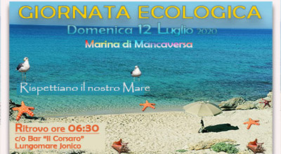 GIORNATA ECOLOGICA 2020 - MARINA DI MANCAVERSA