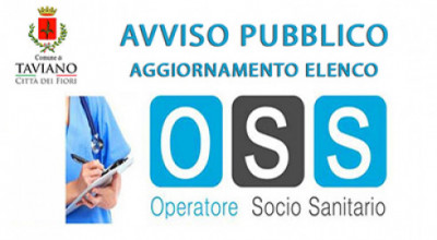 Aggiornamento Elenco OSS operanti nel Comune di Taviano