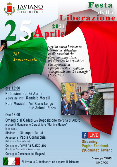 25 Aprile 2021  - FESTA DELLA LIBERAZIONE