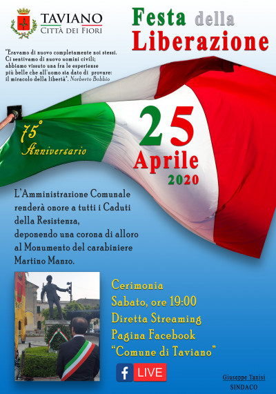 FESTA DELLA LIBERAZIONE -25 APRILE 2020