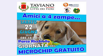 Amici a 4 zampe… GIORNATA DEL MICROCHIP GRATUITO 