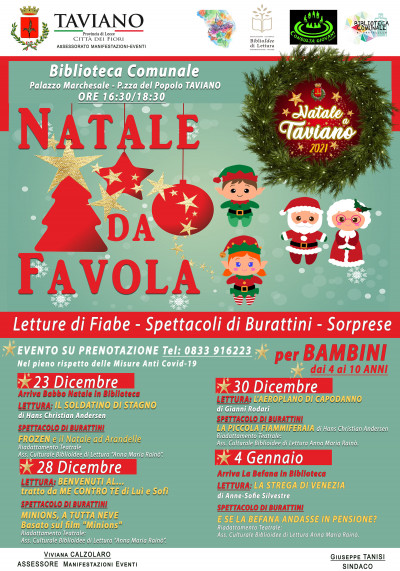 NATALE DA FAVOLA - Pomeriggi in Biblioteca dedicati ai Bambini