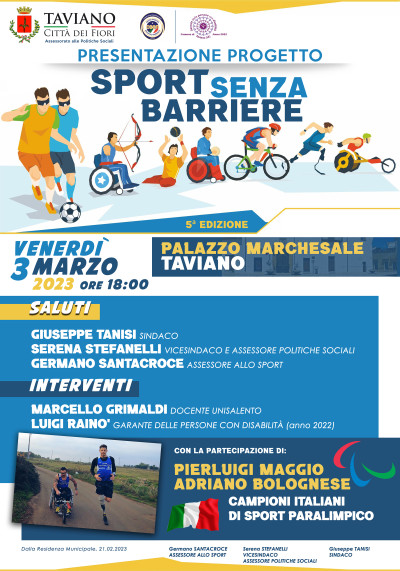 PRESENTAZIONE PROGETTO SPORT SENZA BARRIERE ANNO 2023