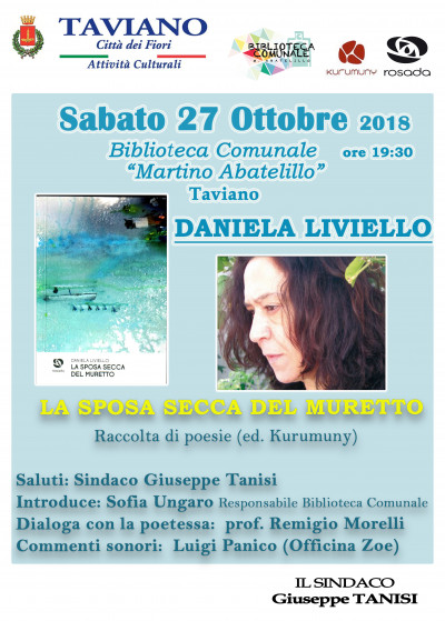 PRESENTAZIONE LIBRO - DANIELA LIVIELLO La Sposa Secca del muretto)