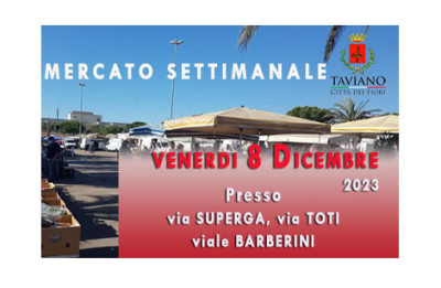 Mercato Settimanale del Venerdì - 8 Dicembre 2023