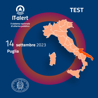 IT-ALERT, al via test del nuovo sistema di allarme pubblico in Puglia