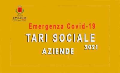 AVVISO PUBBLICO - TARI SOCIALE AZIENDE 2021