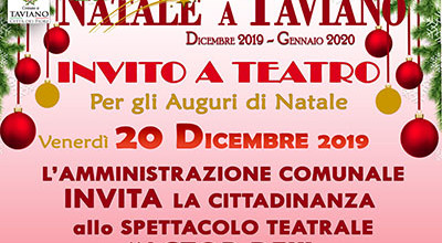 INVITO A TEATRO per gli AUGURI DI NATALE