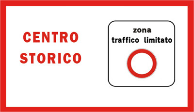 CENTRO STORICO: ZONA TRAFFICO LIMITATO 