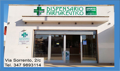 APERTURA DISPENSARIO FARMACEUTICO 2020 - MARINA DI MANCAVERSA