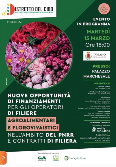 Nuove Opportunità di Finanziamenti per gli Operatori di Filiere Florov...