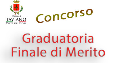 Graduatoria di merito finale concorso istruttore amministrativo