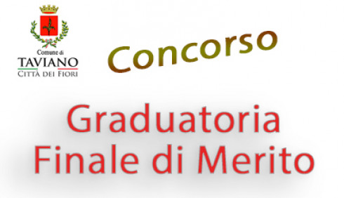 Graduatoria di merito finale concorso istruttore amministrativo Graduatoria di merito finale concorso istruttore amministrativo