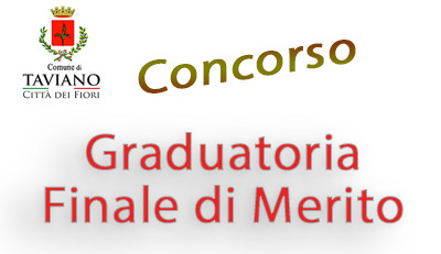 Graduatoria di merito finale concorso istruttore amministrativo