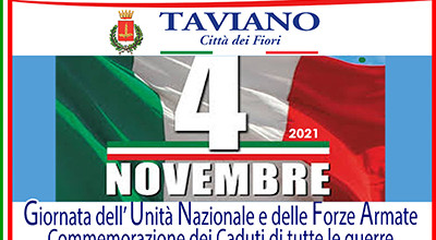 4 NOVEMBRE 2021 - Festa dell'Unità Nazionale e delle Forze Armate, Com...