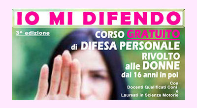 Progetto Io Mi Difendo - Corso di Difesa Personale 3^ edizione