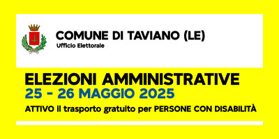 Amministrative 2025 - Servizio Trasporto Persone con Disabilità