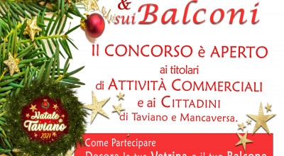 CONCORSO NATALE in VETRINA e sui BALCONI – 2021