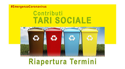 Avviso Pubblico Tari Sociale -  Riapertura Termini