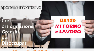 Sportello Informativo sul Bando Regionale MI FORMO e LAVORO