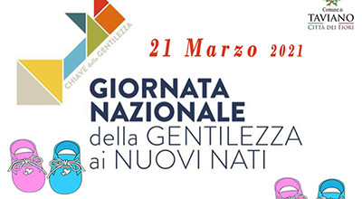 Giornata Nazionale della Gentilezza ai Nuovi Nati - 21 Marzo 2021