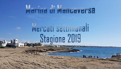 MERCATI SETTIMANALI - Marina  di MANCAVERSA Stagione 2019