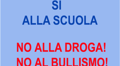 un SMS per dire NO ALLA DROGA E AL BULLISMO