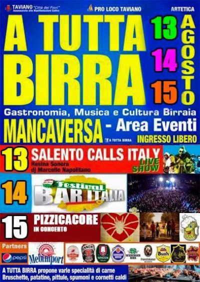 A TUTTA BIRRA 13 - 14 - 15 AGOSTO 2015