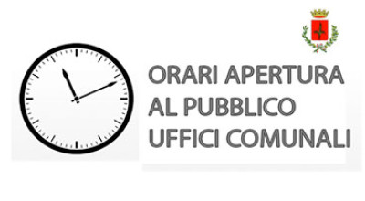 NUOVO ORARIO UFFICI COMUNALI - PERIODO ESTIVO 2023