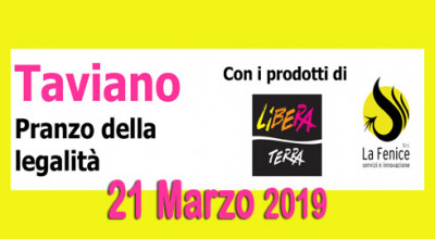 Pranzo della Legalità - 21 Marzo 2019