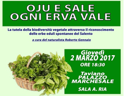 SEMINARIO DI ETNOBOTANICA OJU E SALE OGNI ERVA VALE